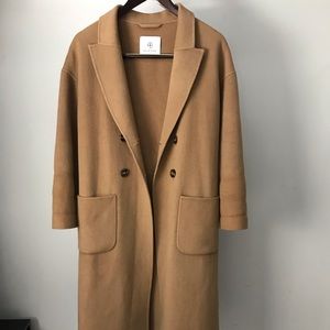 Anine Bing Dylan Double Breasted Wool Coat